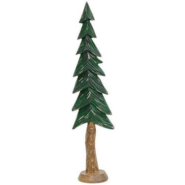 Resin Carved Alpine Tree 12 - The Fox Decor